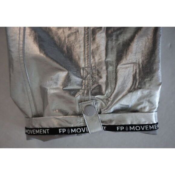 FP Movement OB1870057 Women's Sz XS Silver Mesmerize Me Shine Pants - Picture 7 of 16